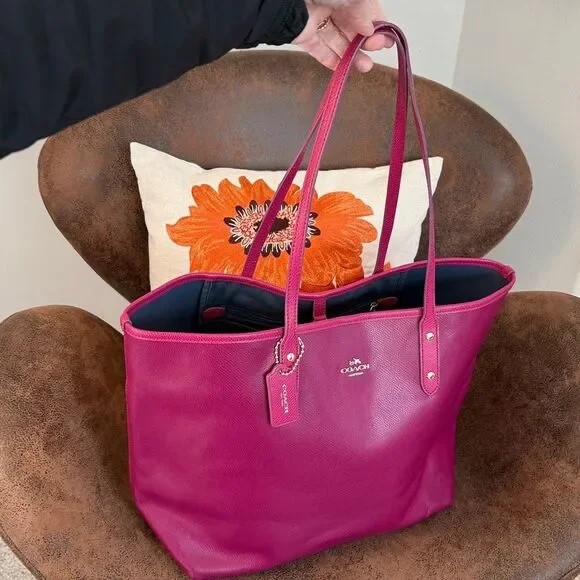 COACH CITY TOTE 2015 LEATHER W/HANGTAG STYLE F35355 - Picture 5 of 14